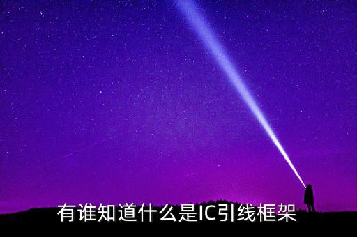 有誰(shuí)知道什么是IC引線框架