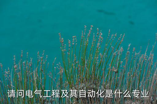 電機(jī)自動(dòng)化是什么專業(yè),請(qǐng)問電氣工程及自動(dòng)化是什么專業(yè)?
