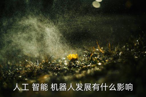 人工 智能 機器人發(fā)展有什么影響