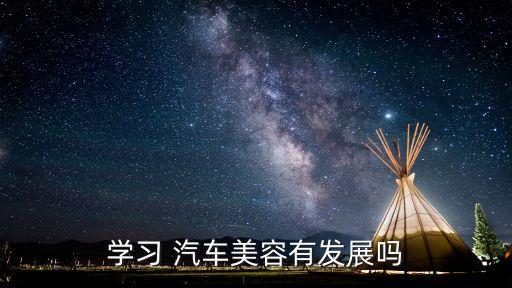 學(xué)習(xí) 汽車美容有發(fā)展嗎
