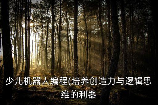 少兒機(jī)器人編程(培養(yǎng)創(chuàng)造力與邏輯思維的利器