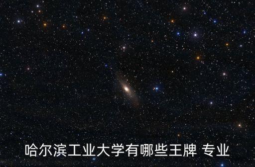 哈爾濱工業(yè)大學(xué)有哪些王牌 專業(yè)