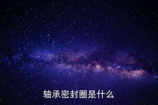 軸承密封圈是什么