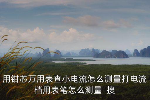用鉗芯萬用表查小電流怎么測量打電流檔用表筆怎么測量  搜