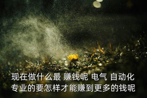 代理電氣自動(dòng)化設(shè)備賺錢,電氣自動(dòng)化就業(yè)方向哪個(gè)最賺錢