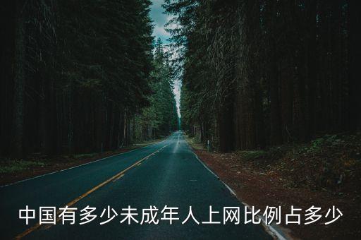 中國有多少未成年人上網(wǎng)比例占多少