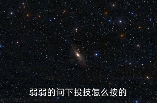 弱弱的問下投技怎么按的