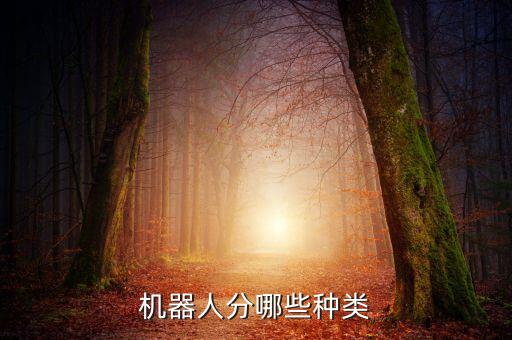 機器人分哪些種類