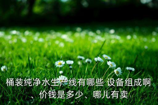 桶裝純凈水生產(chǎn)線有哪些 設(shè)備組成啊、價錢是多少、哪兒有賣