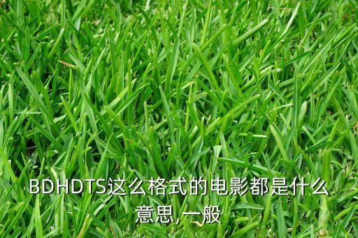 BDHDTS這么格式的電影都是什么意思,一般