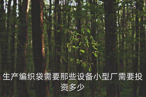 生產(chǎn)編織袋需要那些設(shè)備小型廠(chǎng)需要投資多少