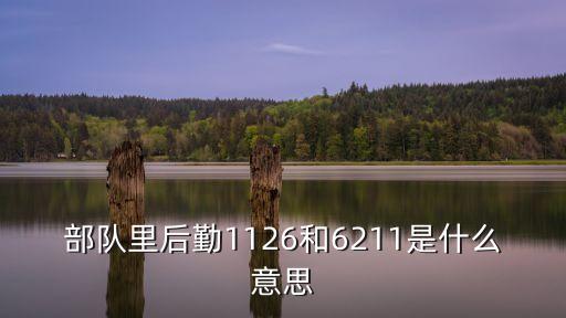 部隊(duì)里后勤1126和6211是什么意思