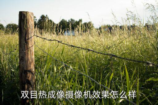 雙目熱成像攝像機效果怎么樣