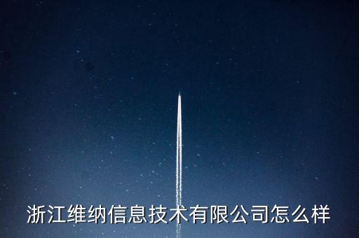 浙江維納信息技術有限公司怎么樣
