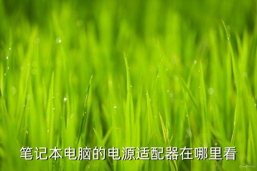 筆記本電腦的電源適配器在哪里看