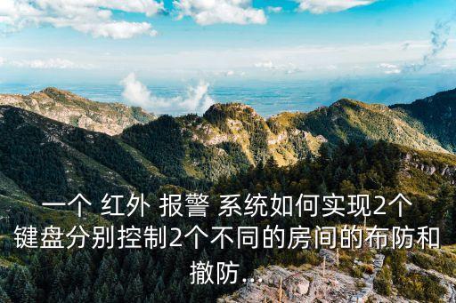 一個 紅外 報警 系統(tǒng)如何實現(xiàn)2個鍵盤分別控制2個不同的房間的布防和撤防...