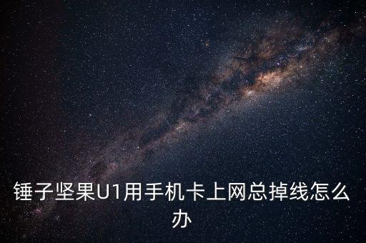 錘子堅果U1用手機卡上網(wǎng)總掉線怎么辦