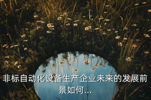 非標自動化設備生產企業(yè)未來的發(fā)展前景如何...