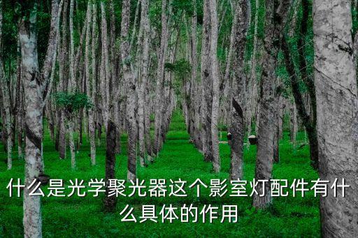 什么是光學(xué)聚光器這個(gè)影室燈配件有什么具體的作用