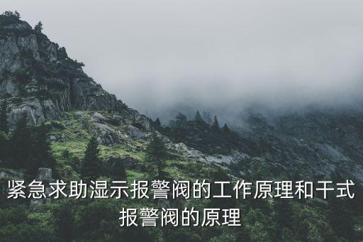 濕式報警閥，消防濕式報警閥的作用