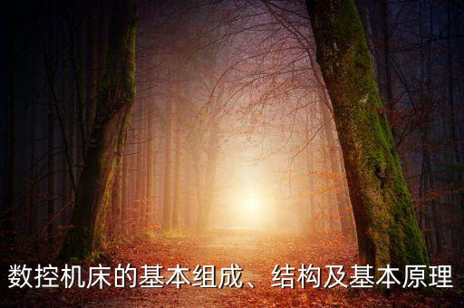 數(shù)控機床的基本組成、結(jié)構(gòu)及基本原理