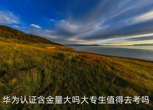 華為認(rèn)證含金量大嗎大專生值得去考嗎