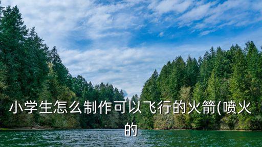 小學(xué)生怎么制作可以飛行的火箭(噴火的