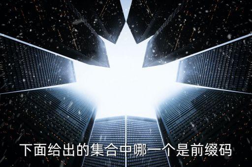 下面給出的集合中哪一個是前綴碼