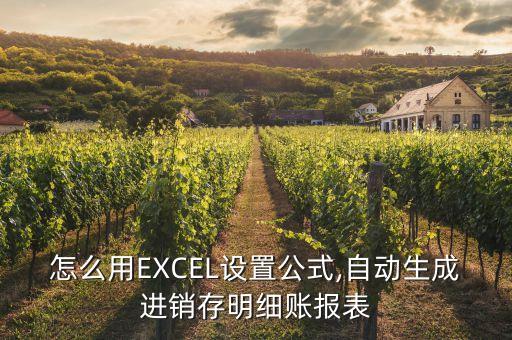 怎么用EXCEL設(shè)置公式,自動(dòng)生成進(jìn)銷(xiāo)存明細(xì)賬報(bào)表