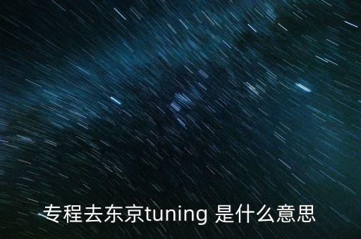 專(zhuān)程去東京tuning 是什么意思