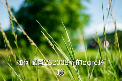 如何配置VS2008下的ogre環(huán)境