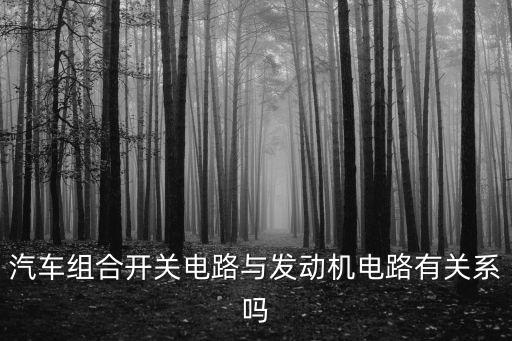 組合開關，組合開關 主要作用