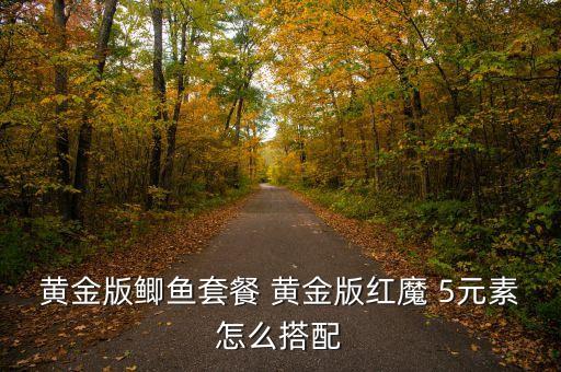 黃金版鯽魚套餐 黃金版紅魔 5元素怎么搭配