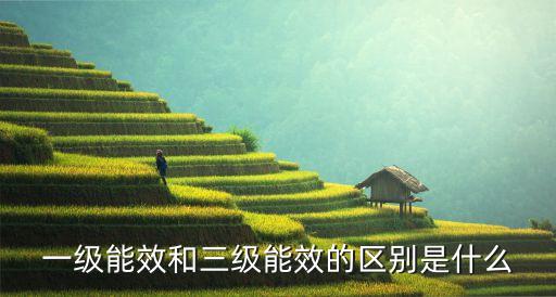 能效標準，一二三級能效是什么意思