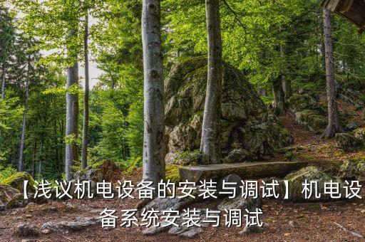 【淺議機(jī)電設(shè)備的安裝與調(diào)試】機(jī)電設(shè)備系統(tǒng)安裝與調(diào)試