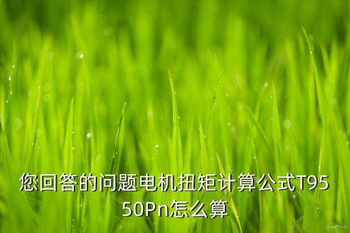 電機(jī)扭矩計(jì)算，電機(jī)轉(zhuǎn)矩的扭矩計(jì)算