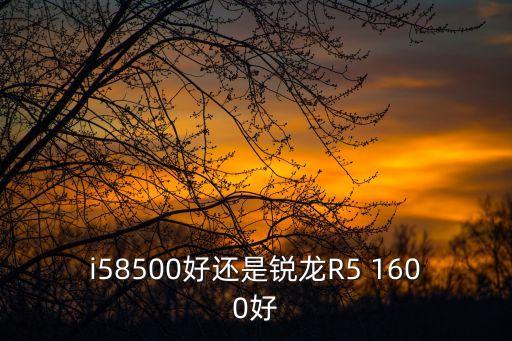 i58500好還是銳龍R5 1600好