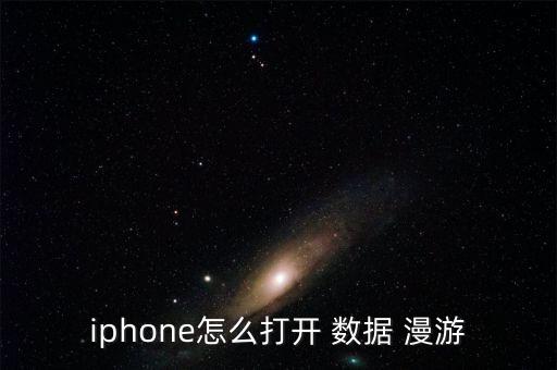 蘋果數(shù)據(jù)上網(wǎng)設(shè)置 漫游,蘋果手機(jī)數(shù)據(jù)漫游在哪里打開
