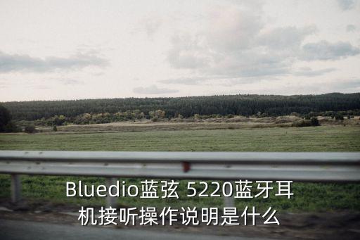Bluedio藍(lán)弦 5220藍(lán)牙耳機(jī)接聽操作說明是什么