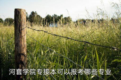 河套學院專接本可以報考哪些專業(yè)