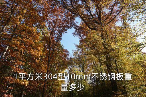 1平方米304型10mm不銹鋼板重量多少