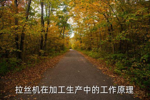 拉絲機(jī)在加工生產(chǎn)中的工作原理