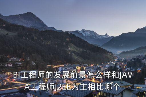 BI工程師的發(fā)展前景怎么樣和JAVA工程師J2EE為主相比哪個(gè)