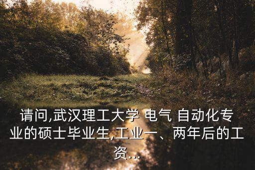 請問,武漢理工大學(xué) 電氣 自動(dòng)化專業(yè)的碩士畢業(yè)生,工業(yè)一、兩年后的工資...