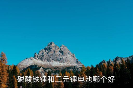 磷酸鐵鋰和三元鋰電池哪個(gè)好