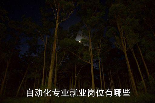  自動化專業(yè)就業(yè)崗位有哪些