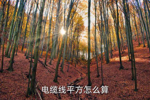 xrr，電纜線平方怎么算