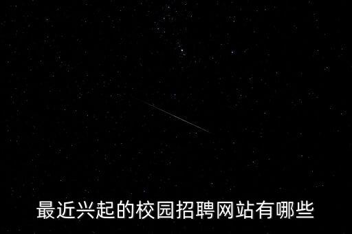 最近興起的校園招聘網(wǎng)站有哪些