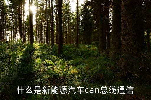 can模塊，什么是新能源汽車can總線通信