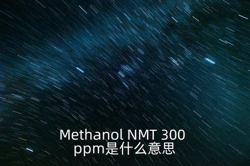 Methanol NMT 300 ppm是什么意思